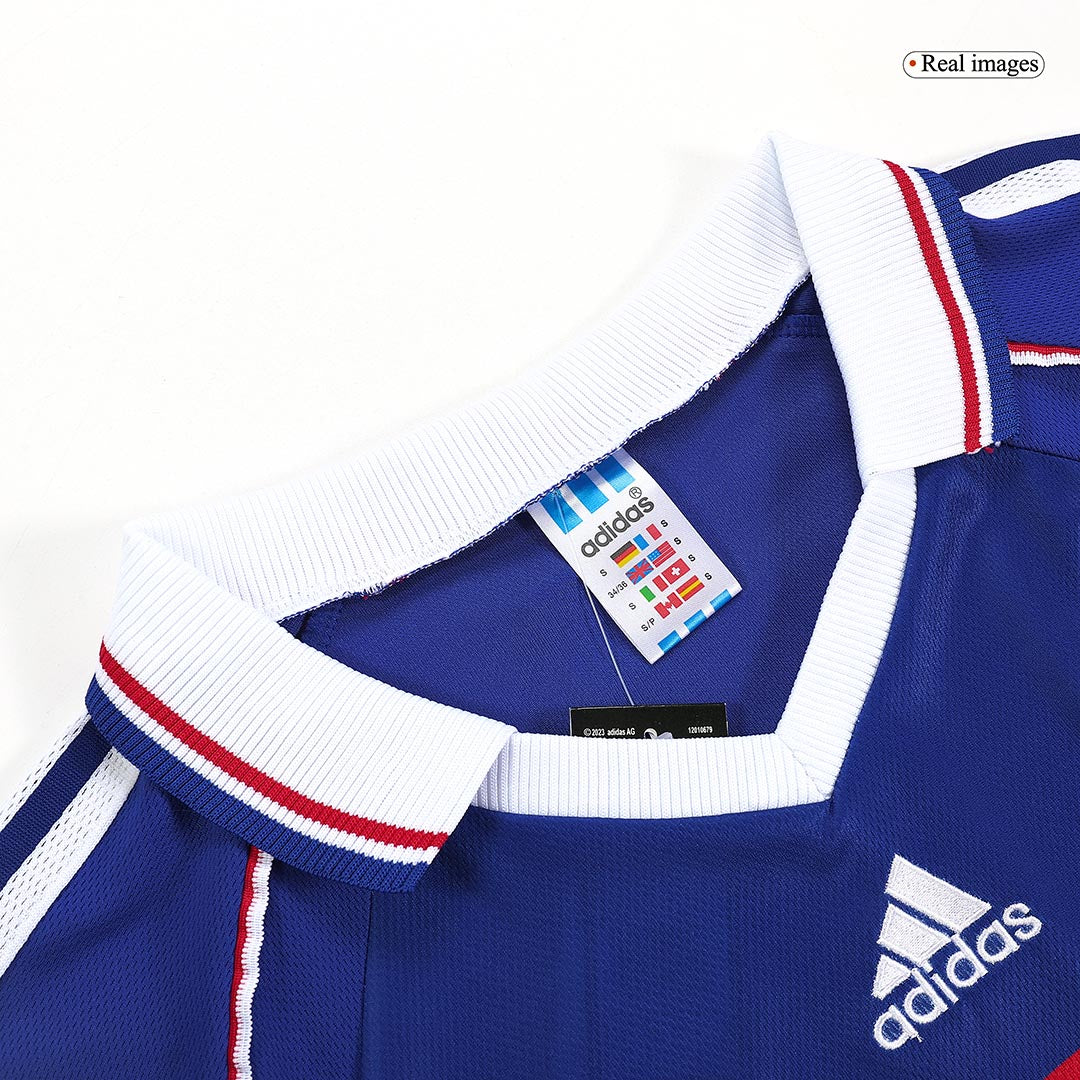 France World Cup Retro Hjemmebanetrøje 1998 ZIDANE #10