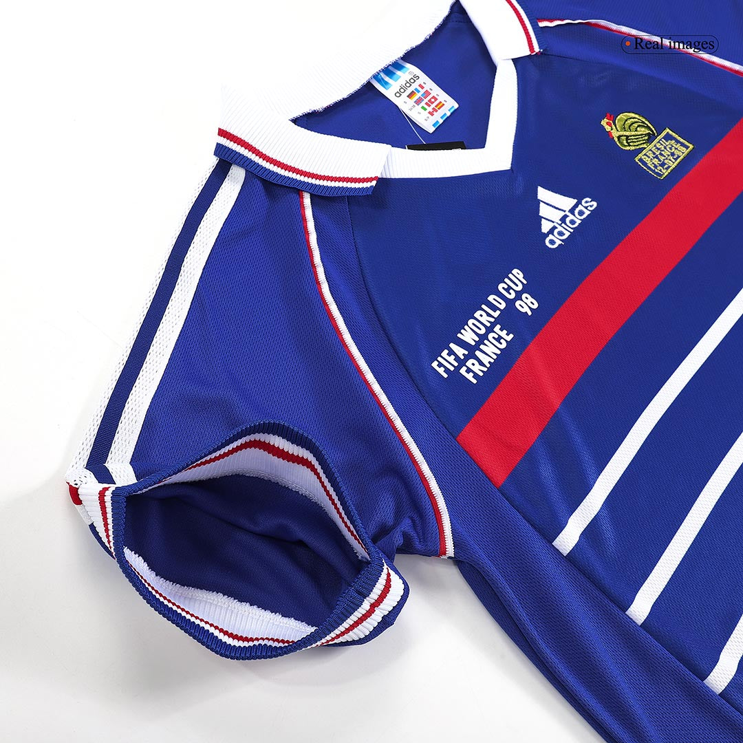 France World Cup Retro Hjemmebanetrøje 1998 ZIDANE #10