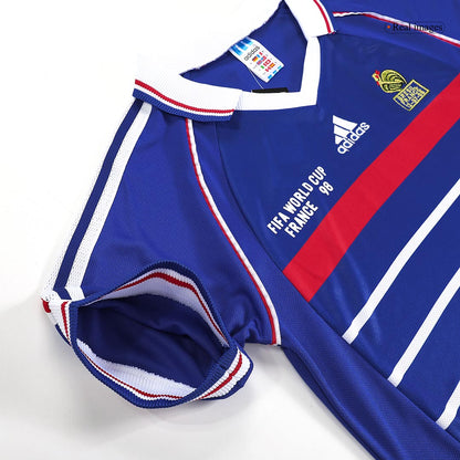 France World Cup Retro Hjemmebanetrøje 1998 ZIDANE #10