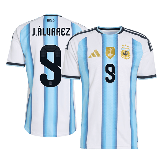 Argentina World Cup Hjemmebanetrøje Spillerversion 2026 J.ÁLVAREZ #9