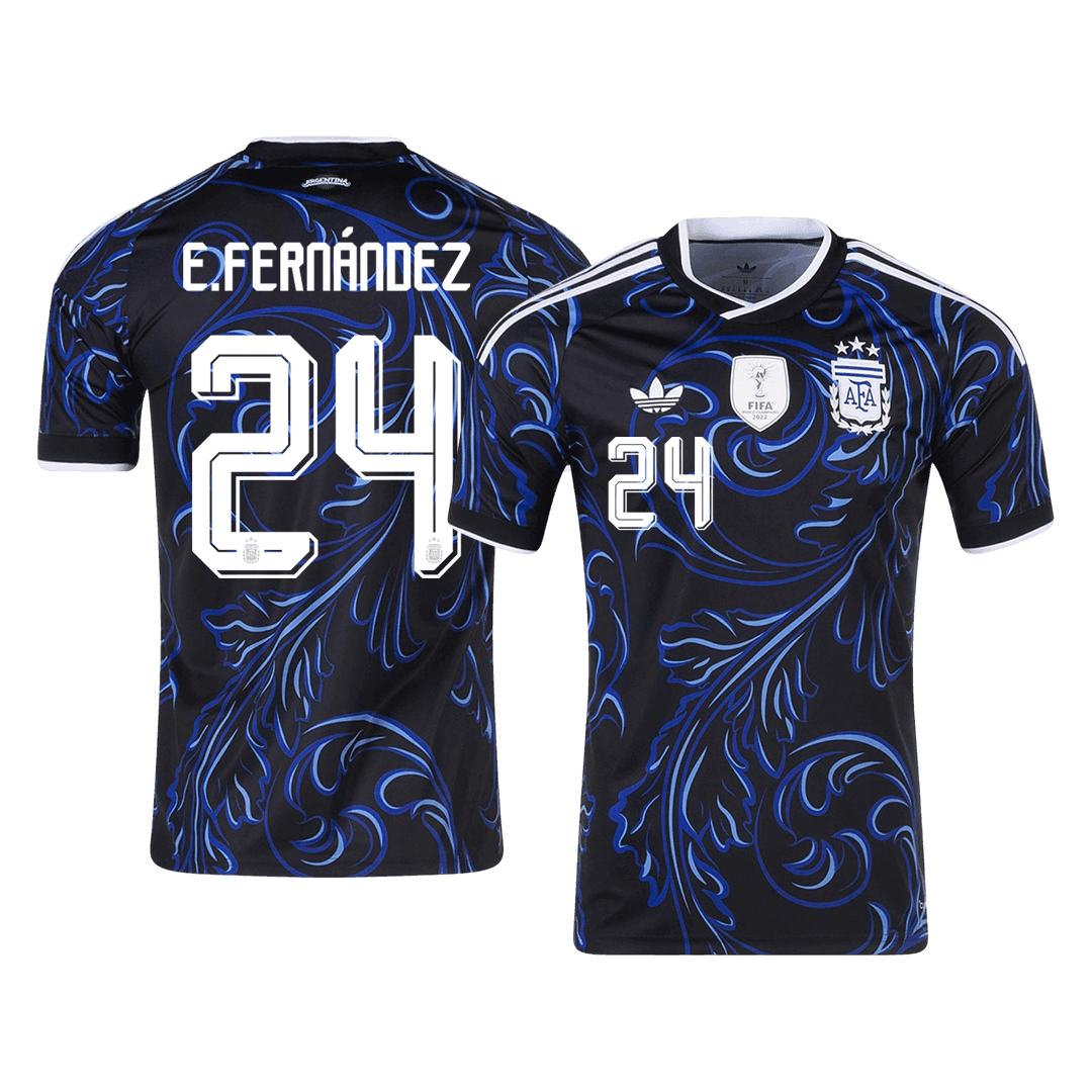 Argentina World Cup Udebanetrøje 2026 E. FERNÁNDEZ #24