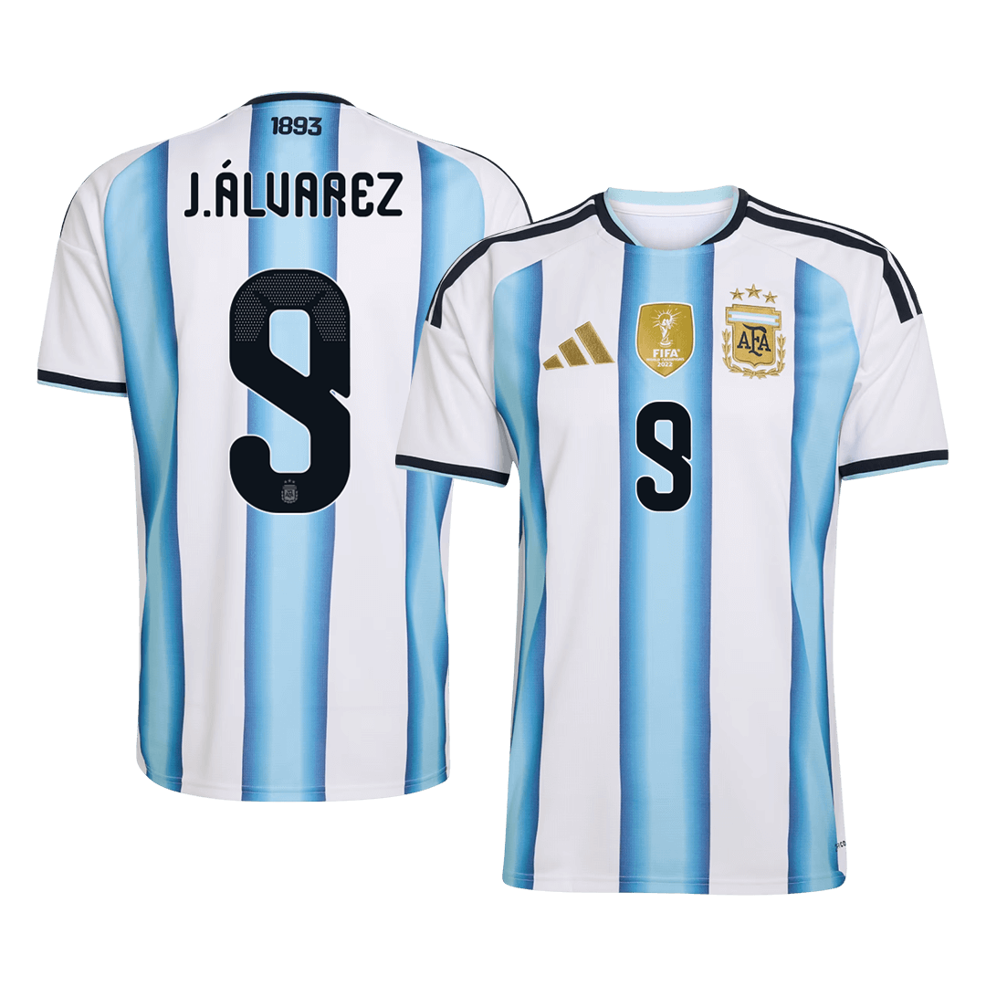 Argentina World Cup Hjemmetrøje 2026 J.ÁLVAREZ #9 [PREMIUM]