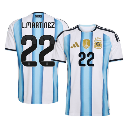 Argentina World Cup Hjemmetrøje 2026 L.MARTÍNEZ #22 [PREMIUM]