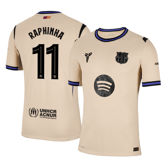 Barcelona Udebanebanetrøje Spillerversion 2025/26 UCL RAPHINHA #11