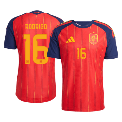 Spain World Cup Hjemmebanetrøje Spillerversion 2026 RODRIGO #16