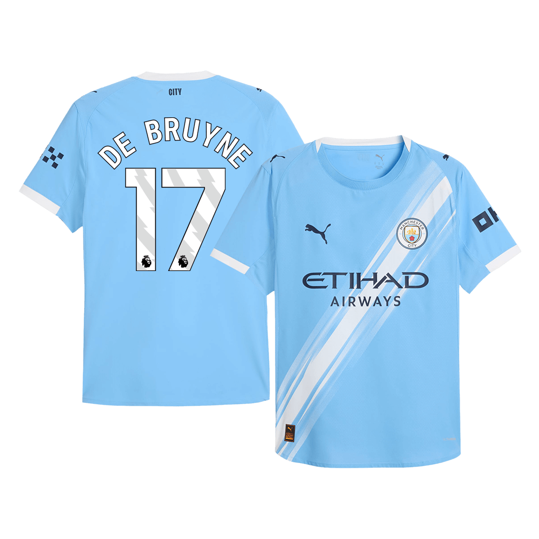Manchester City Hjemmebanetrøje Spillerversion 2025/26 DE BRUYNE #17