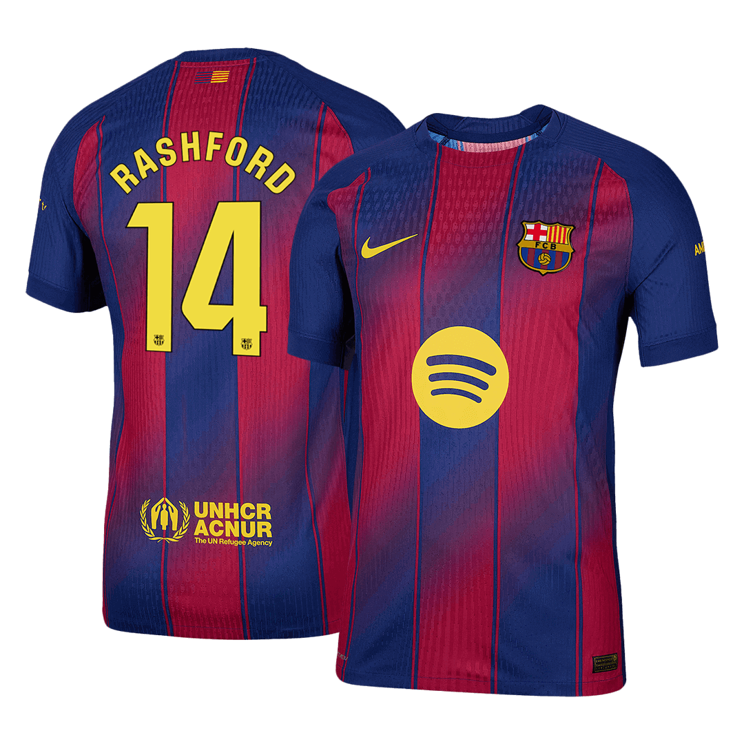 Barcelona Hjemmebanetrøje Spillerversion 2025/26 RASHFORD #14