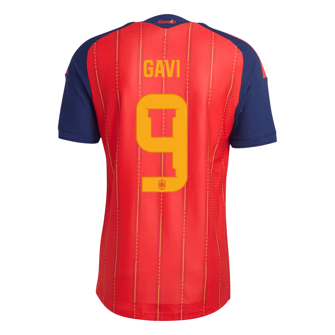 Spain World Cup Hjemmebanetrøje Spillerversion 2026 GAVI	 #9