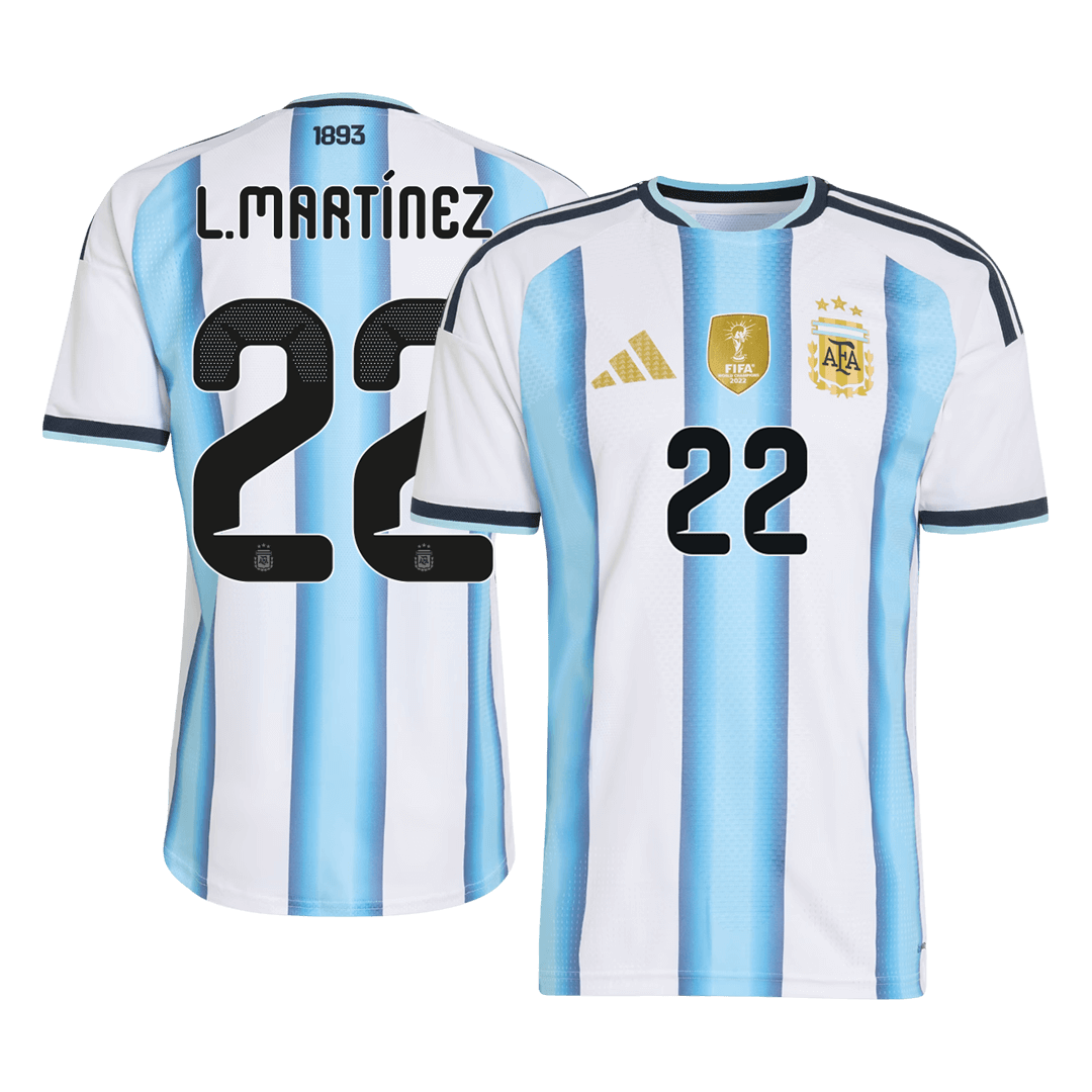 Argentina World Cup Hjemmebanetrøje Spillerversion 2026 L.MARTÍNEZ #22