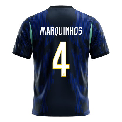 Brazil World Cup Udebanetrøje 2026 MARQUINHOS #4