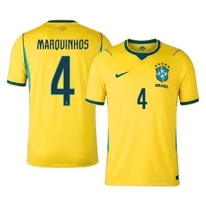 Brazil World Cup Hjemmetrøje 2026 MARQUINHOS #4