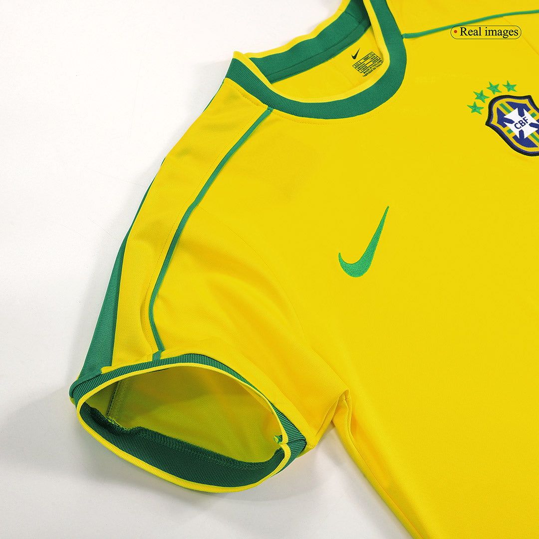 Brazil World Cup Retro Hjemmebanetrøje 1998 RONALDO #9