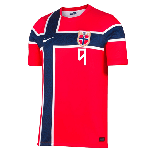 Norway World Cup Hjemmebanetrøje Spillerversion 2026 BRAUT HAALAND #9