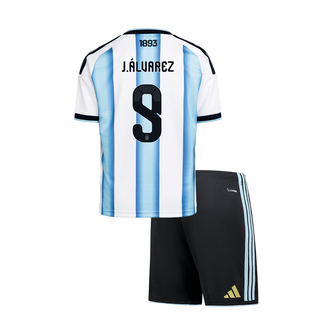 Argentina World Cup Hjemmesæt Børn 2026 J.ÁLVAREZ #9 [PREMIUM]
