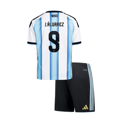 Argentina World Cup Hjemmesæt Børn 2026 J.ÁLVAREZ #9 [PREMIUM]