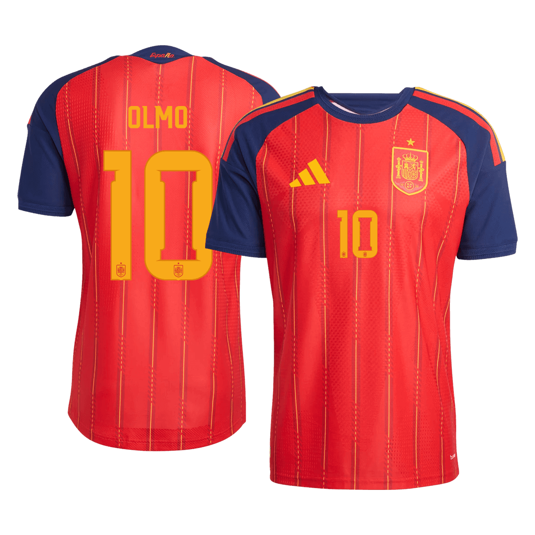 Spain World Cup Hjemmebanetrøje Spillerversion 2026 OLMO #10